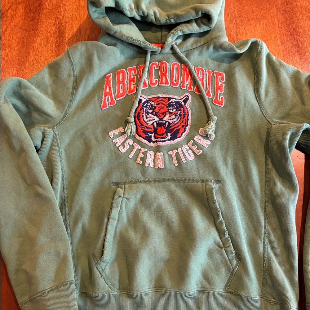 Vintage Abercrombie Green Hoodie size S